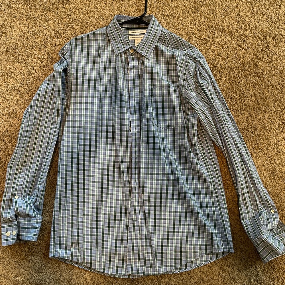 Mens Amazon Essentials Dress Shirt - Size L